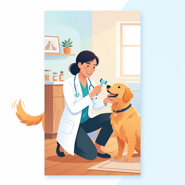 Veterinary care illustration